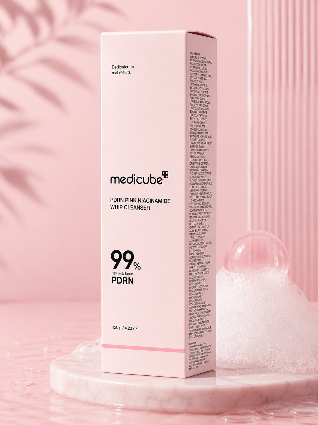 Medicube PDRN Pink Niacinamide Whip Cleanser 120 g