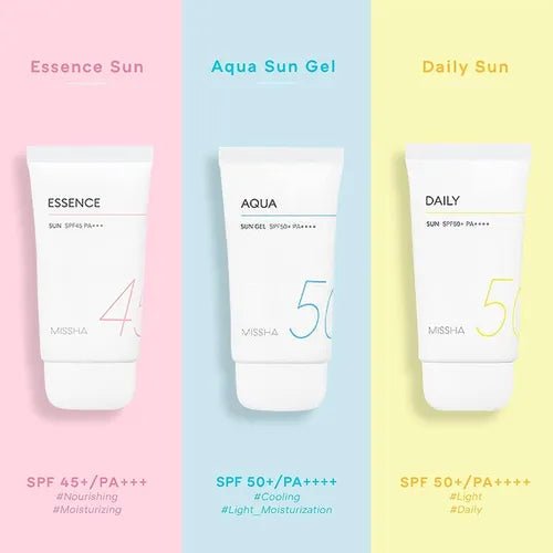 Missha all around safe block essence sun spf45 pa+++ 50ml - KBOX