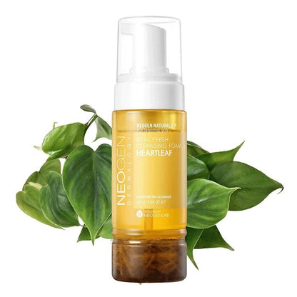 Neogen Real Fresh Foam Heartleaf – Limpiador Espumoso con Extracto de Caléndula para una Piel Clara y Equilibrada - KBOX