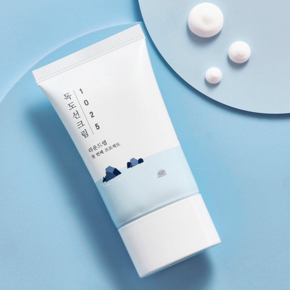 Protector Solar para Piel con Imperfecciones con Agua de Mar Round Lab 1025 Dokdo Sunscreen SPF50+ PA++++ - KBOX