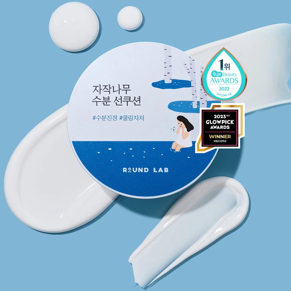Round Lab Birch Juice Moisutrizing Sun Cushion 15g - KBOX