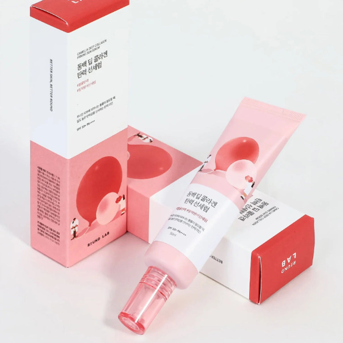 Round lab camellia deep collagen firming sun serum 50ml - KBOX