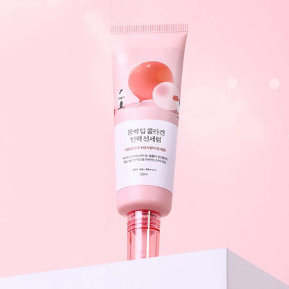 Round lab camellia deep collagen firming sun serum 50ml - KBOX