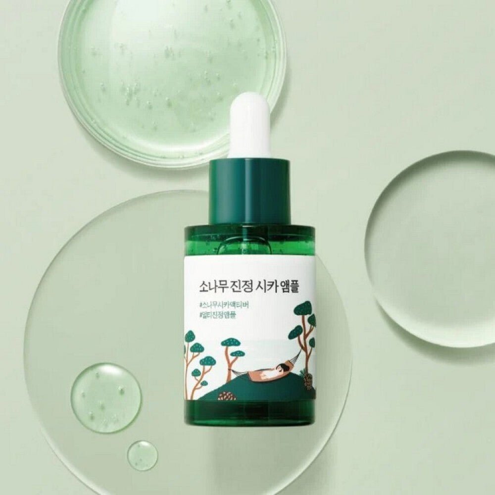 Round lab pine calming cica ampoule 30 ml - KBOX