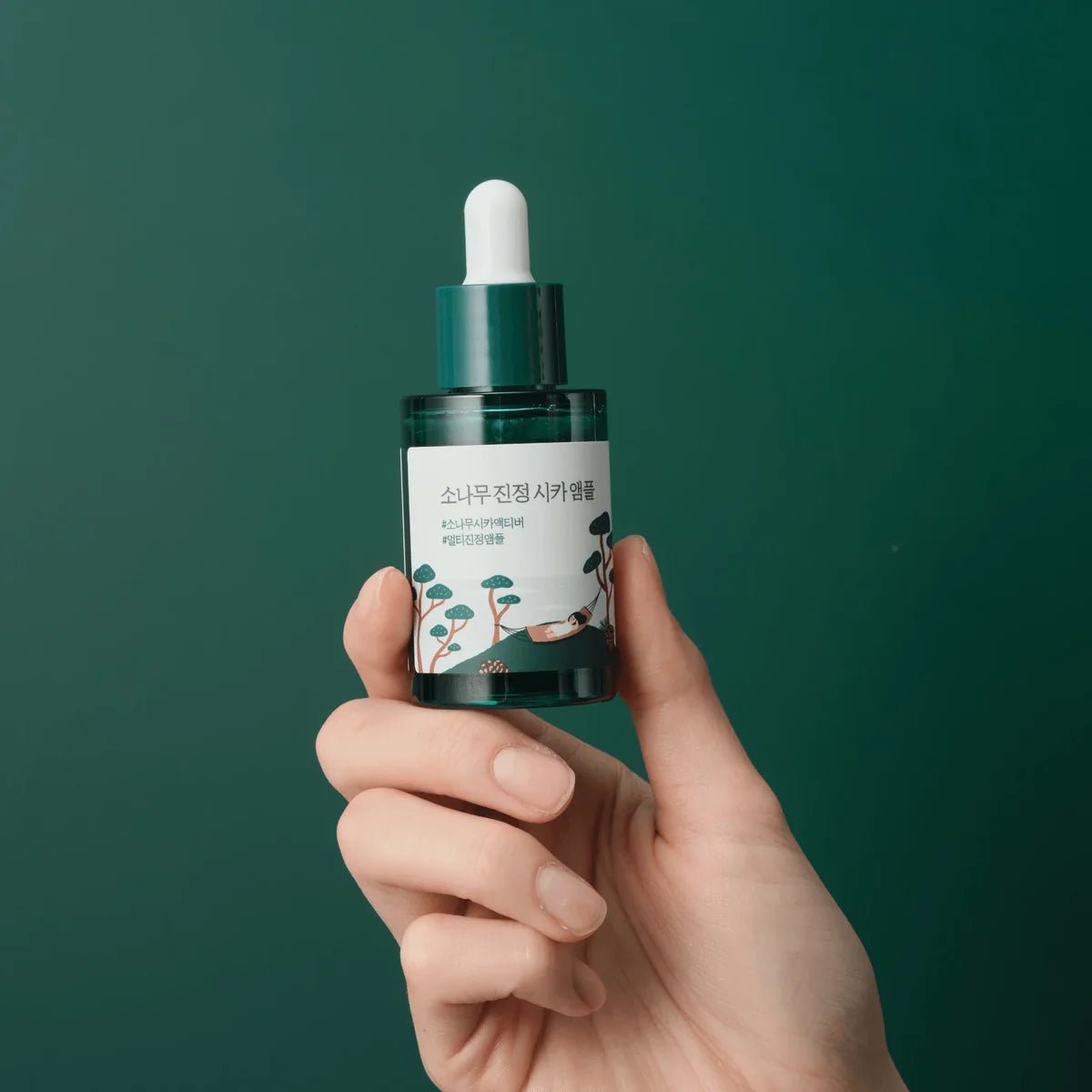 Round lab pine calming cica ampoule 30 ml - KBOX