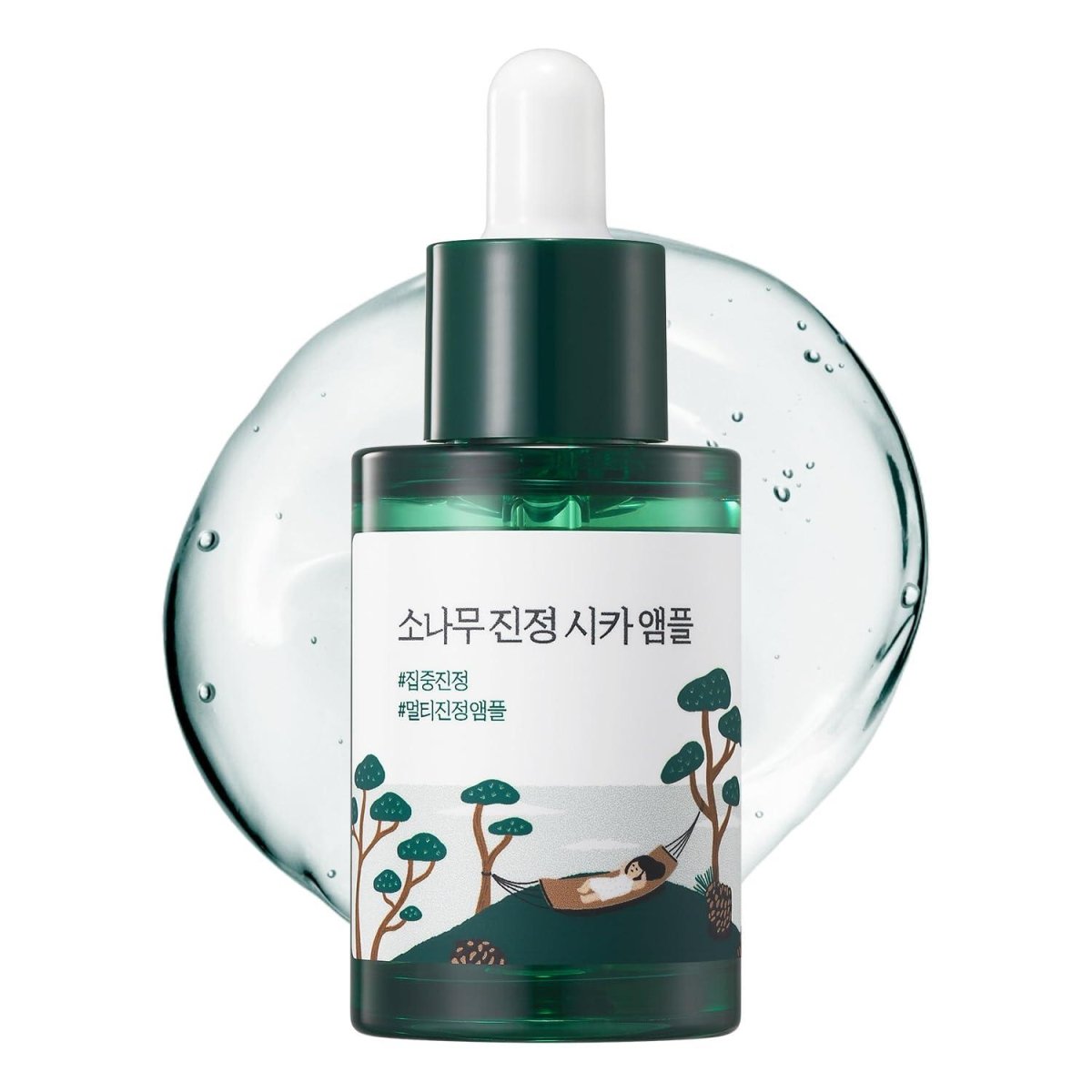 Round lab pine calming cica ampoule 30 ml - KBOX