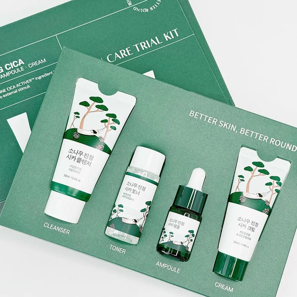 Round lab pine calming cica trial kit - KBOX