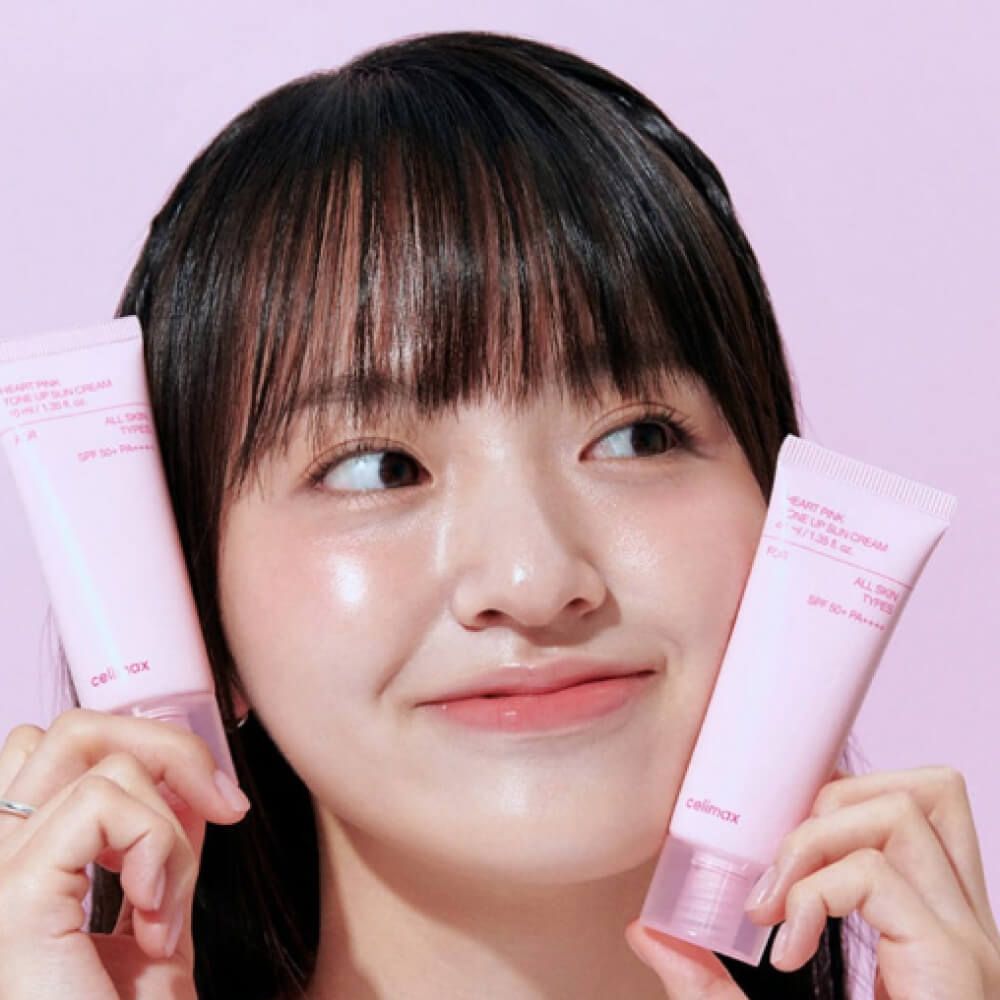Сelimax Heart Pink Tone Up Sun Cream 40ml - KBOX