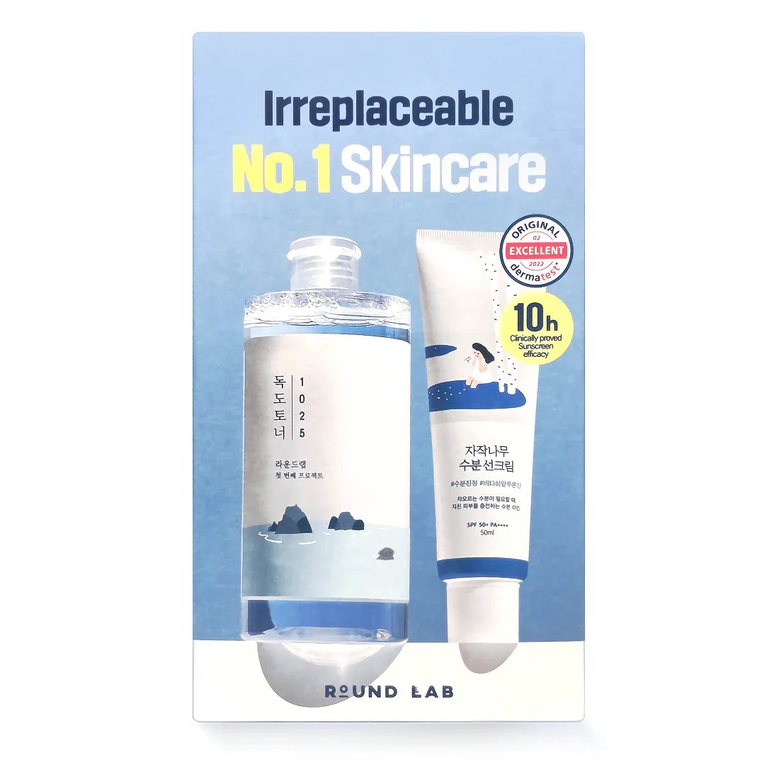 Set de productos Round Lab 1025 Dokdo Toner + Birch Juice Sunscreen – Cuidado integral para una piel saludable y protegida - KBOX