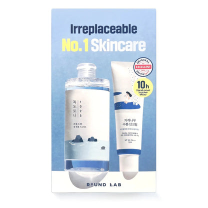 Set de productos Round Lab 1025 Dokdo Toner + Birch Juice Sunscreen – Cuidado integral para una piel saludable y protegida - KBOX