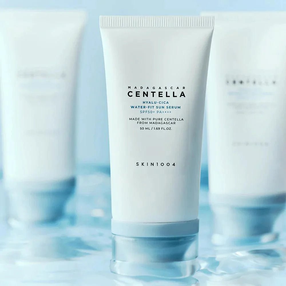 SKIN1004 Madagascar Centella Hyalu - Cica Water - Fit Sun Serum - KBOX