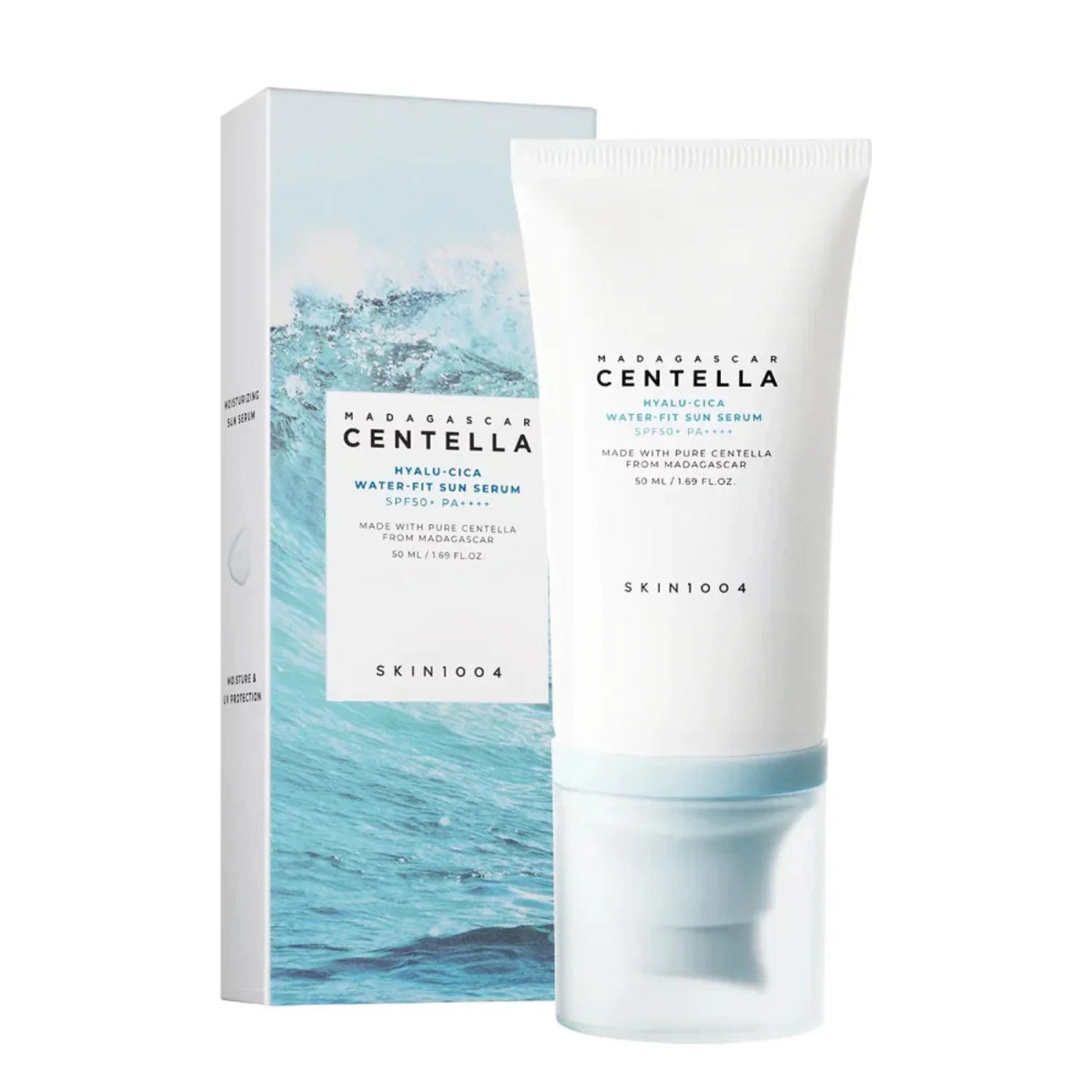 SKIN1004 Madagascar Centella Hyalu - Cica Water - Fit Sun Serum - KBOX