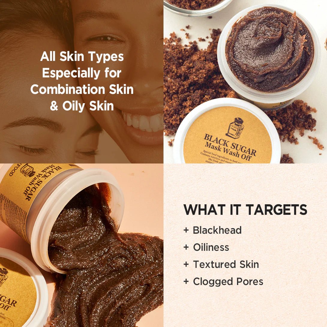 Skinfood Black Sugar Mask Wash Off 120g - KBOX