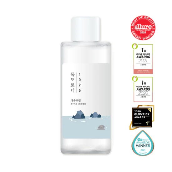 Tónico Exfoliante con Agua de Mar Round Lab 1025 Dokdo Toner - KBOX
