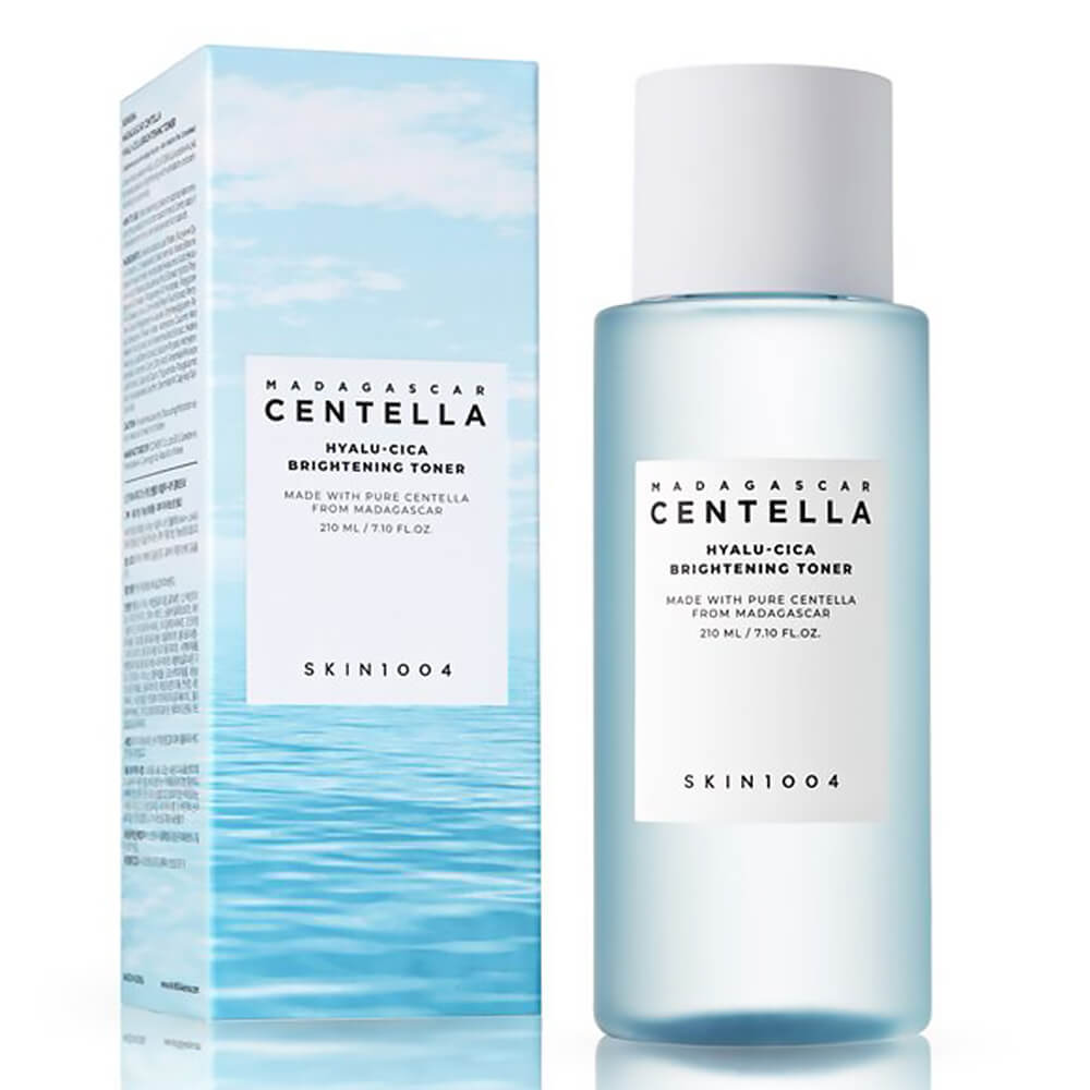 Tónico hidratante para unificar el tono de la piel SKIN1004 Madagascar Centella Hyalu - Cica Brightening Toner - KBOX